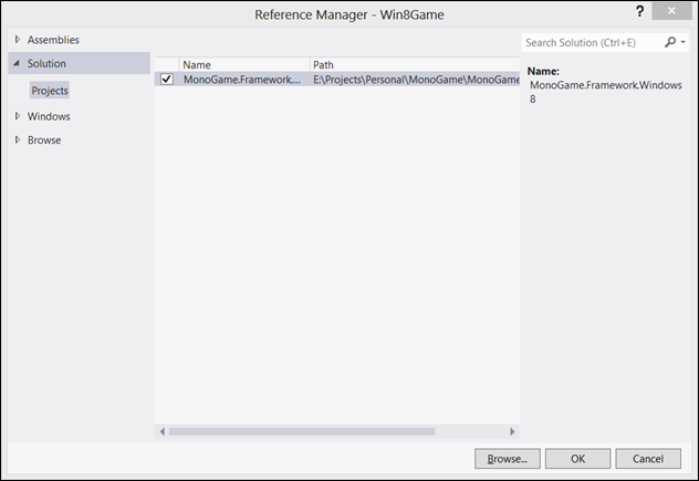 Figure 4 - Add MonoGame Framework and its dependencies