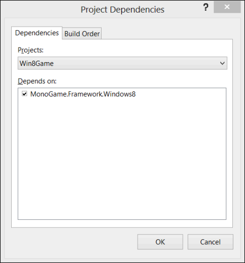 Figure 5 - Add MonoGame.Framework project dependency